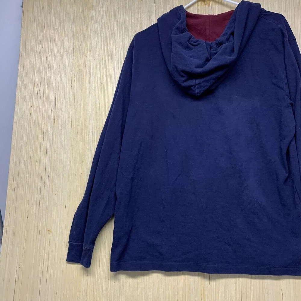 Polo Ralph Lauren Shirt Adult Large Blue Long Sleeve Men's Big Pony Hooded Crest - Picture 14 of 14
